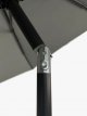 Aluminium Wind-Up Parasol, 2.7m