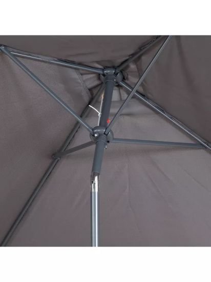Wind-Up Crank Tilt Square Parasol, 2m